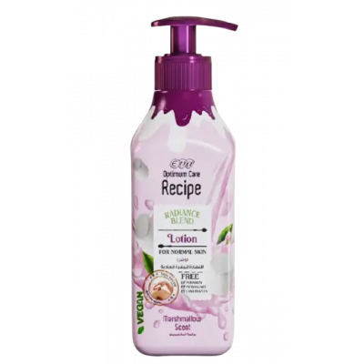 EVA OPTIMUM CARE RECIPE MARSHMALLOW SCENT RADIANCE BLEND — LOTION FOR NORMAL SKIN 370 ML
